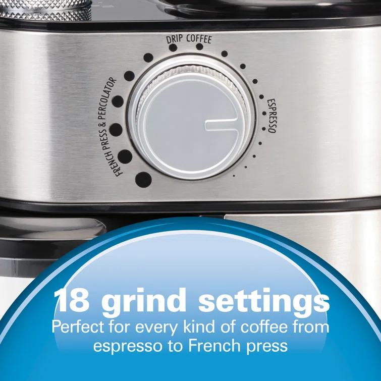 Hamilton Beach Hamilton Beach® Burr Coffee Grinder Stainless Steel Housing