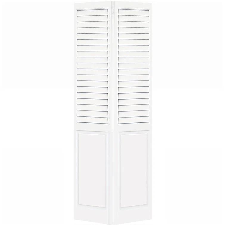 Kimberly Bay Closet Door, Bi-Fold, Plantation Louver-Panel Solid Core White 80 In. X 30 In.