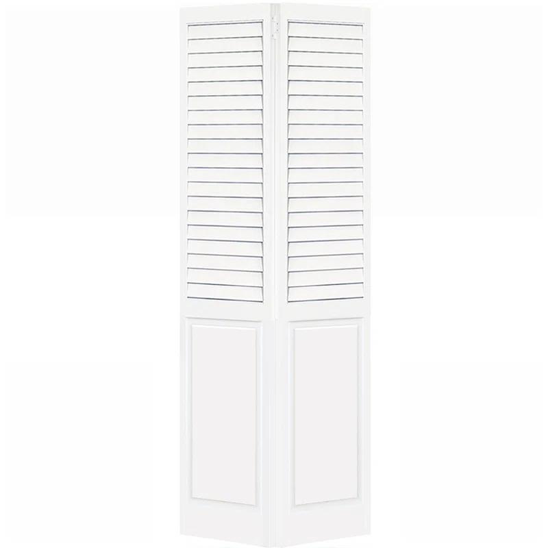 Kimberly Bay Closet Door, Bi-Fold, Plantation Louver-Panel Solid Core White 80 In. X 30 In.