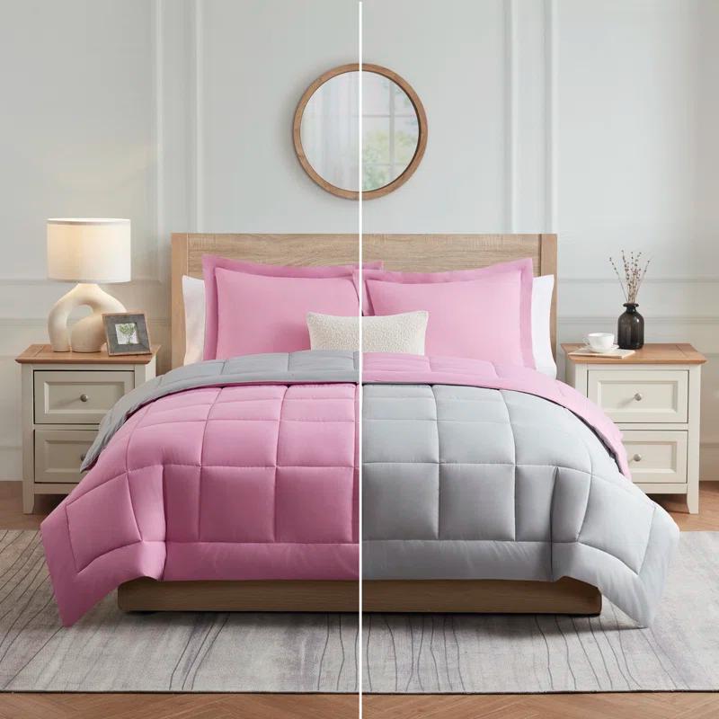 Nestl Nestl All Season Solid Lightweight Down Alternative Reversible Comforter