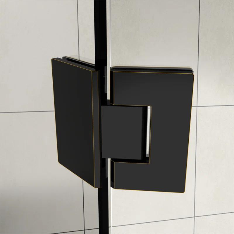 Aston SEN966EZ-ORB-34-10 Merrick 34" x 72" Neo Angle Hinged Shower Enclosure