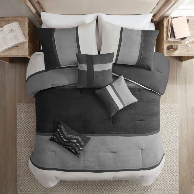 Madison Park Palisades Microfiber Comforter Set