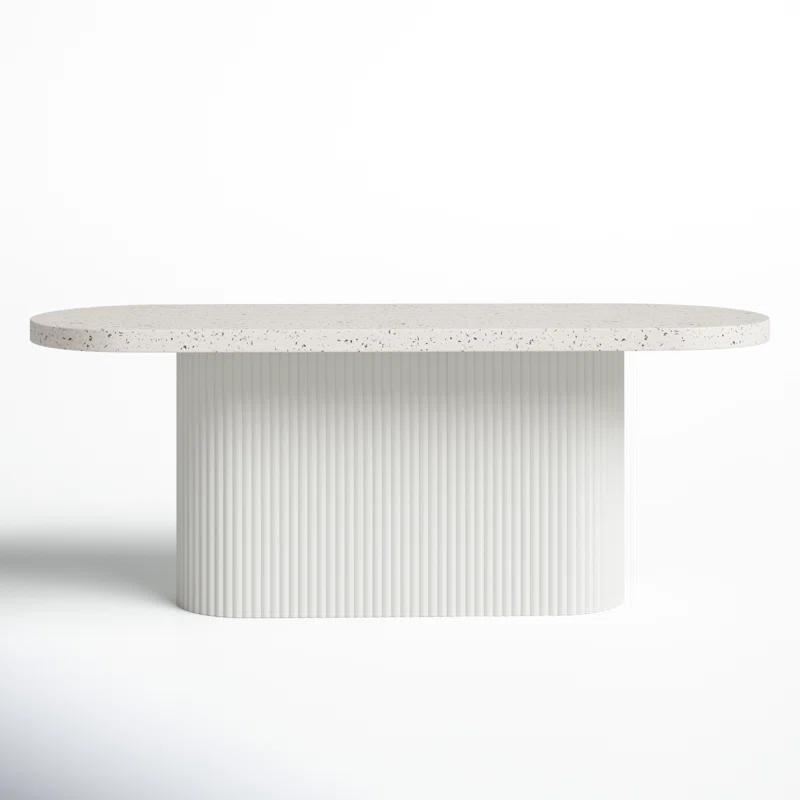 Ros 79'' Stone Outdoor Dining Table