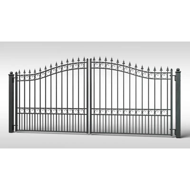 ALEKO Steel Dual Swing Driveway Gate - Florence Style