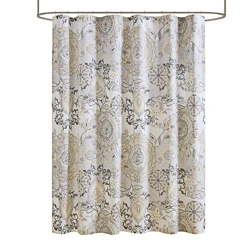 Madison Park Isla 100% Cotton Shower Curtain & Reviews | Wayfair