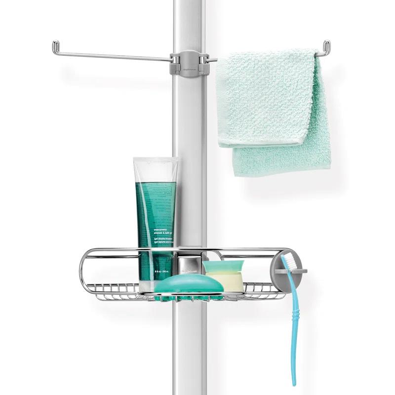 simplehuman Simplehuman Tension Pole Stainless Steel and Anodized Aluminum Shower Caddy