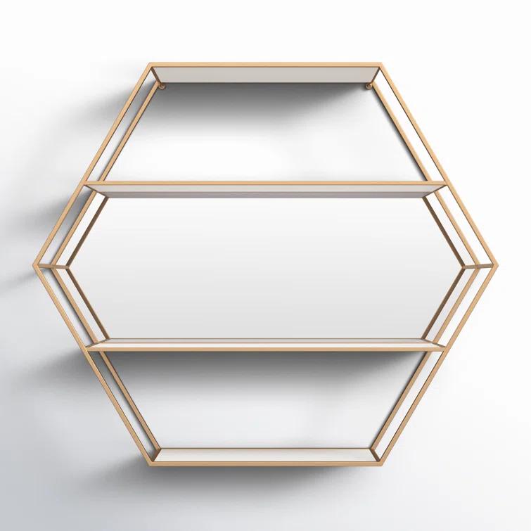 Celestia 3 Piece Hexagon Accent Shelf
