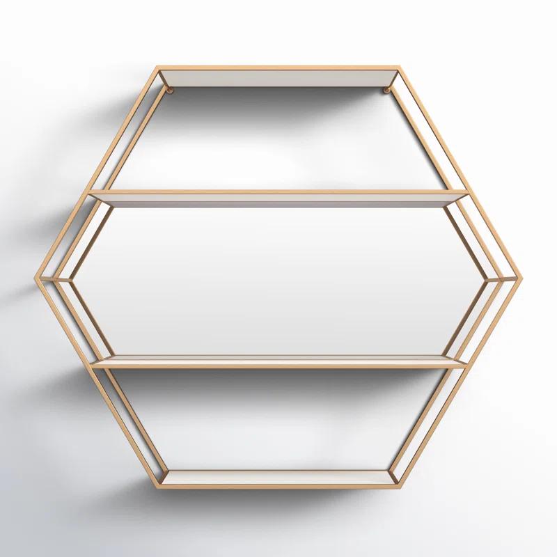 Celestia 3 Piece Hexagon Accent Shelf