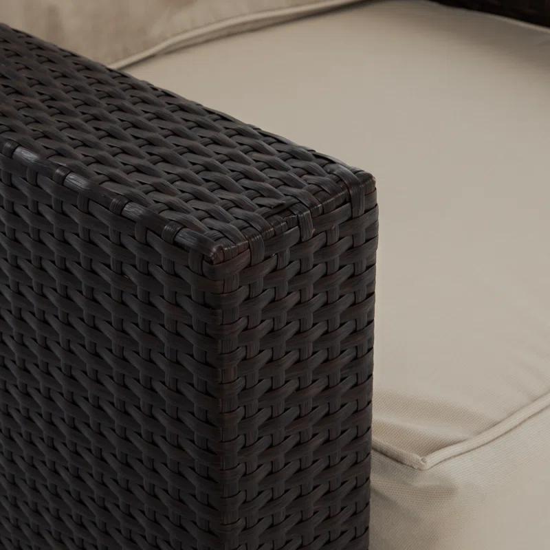 Serta Laguna Outdoor Patio Furniture Collection Outdoor Sofa, Brown Wicker