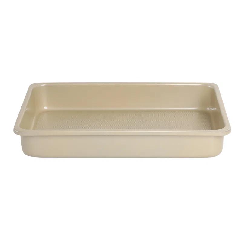 Oster Oster Verlice 5 Piece Carbon Steel Baking Pans Bakeware Set W/ Premium PFA Free Nonstick - Champagne Gold