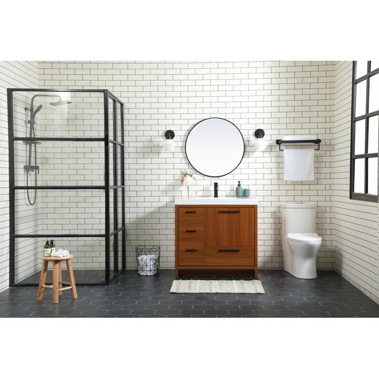 Mercury Row® Southmead 36'' Single Bathroom Vanity with Resin Top