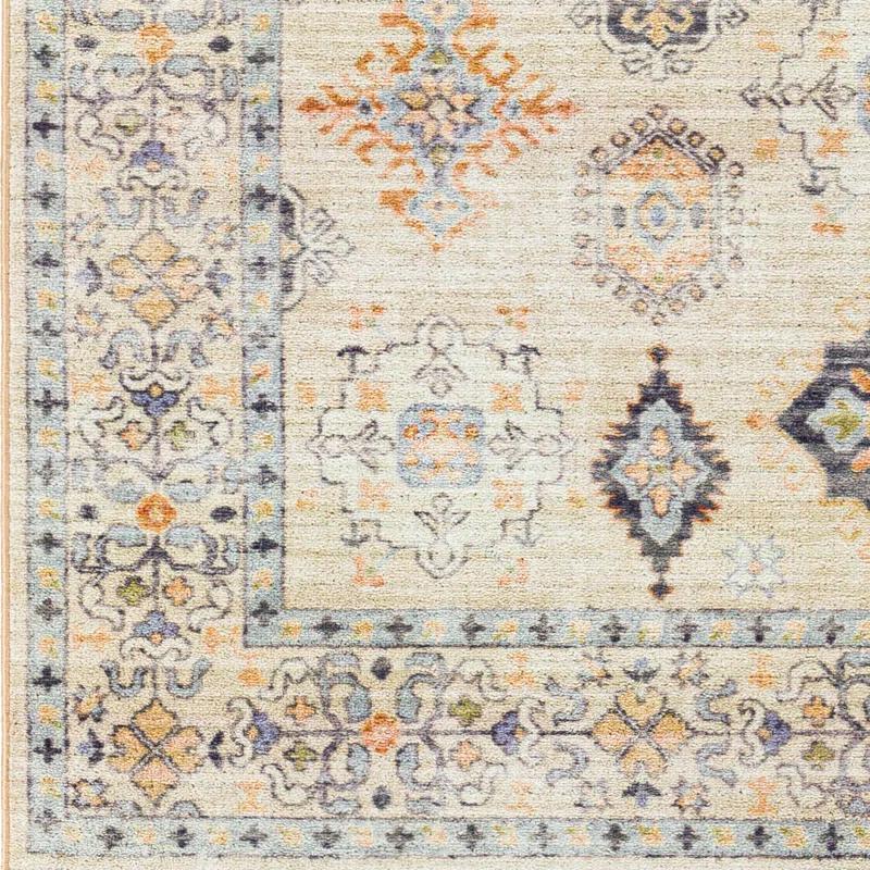 Joss & Main Emmie Oriental Beige/Olive/Denim/Charcoal/Sage Area Rug