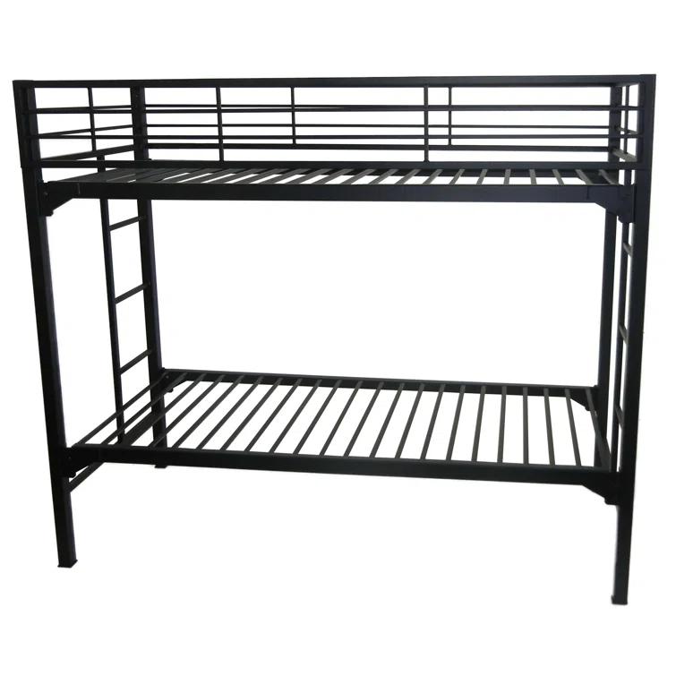 Isabelle & Max™ Assumpta University 2" Heavy Duty Steel Bunk Bed with Built-in Guardrails & Ladders