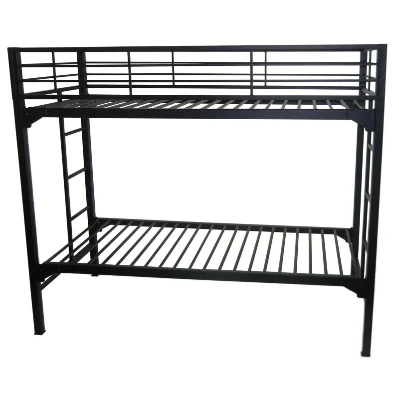 Isabelle & Max™ Assumpta University 2" Heavy Duty Steel Bunk Bed with Built-in Guardrails & Ladders