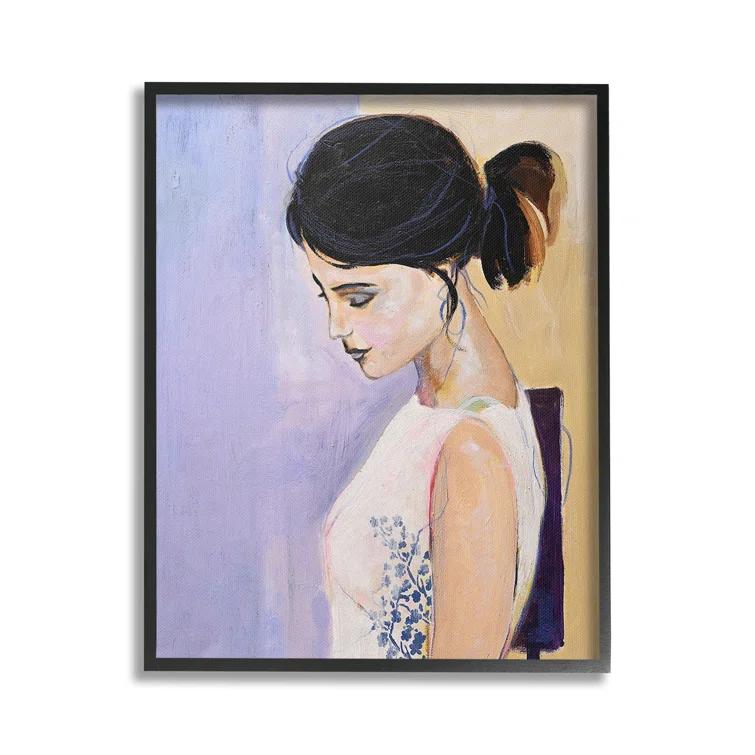 Stupell Industries Traditional Portrait of Woman Framed Giclee Art by Design Fabrikken