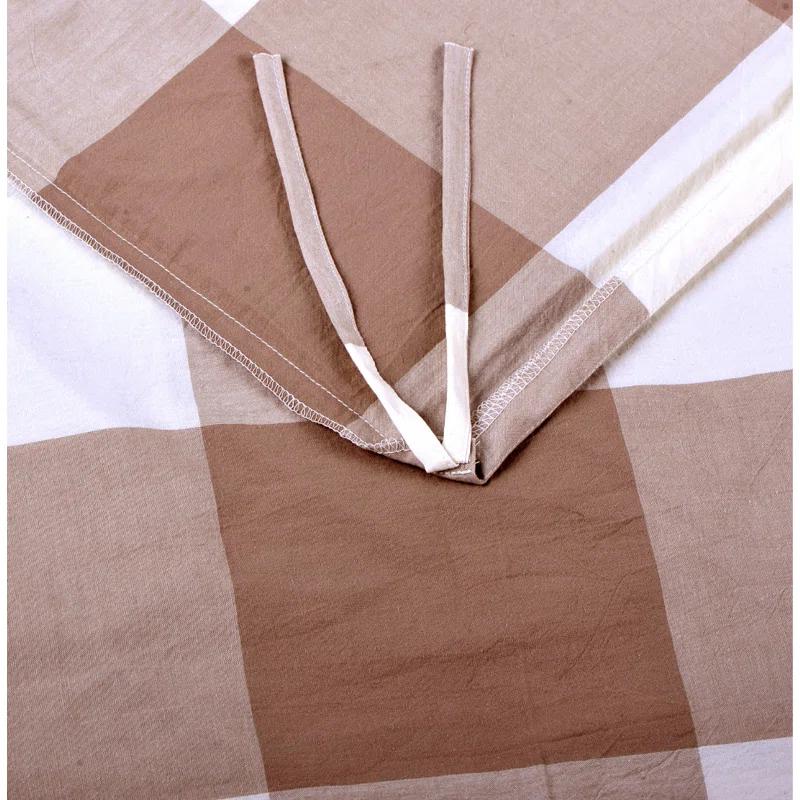 Home Soft Things Gingham Flannel Plaid Duvet Cover Set
