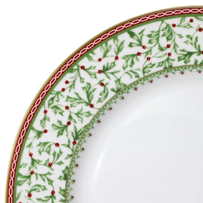 Mikasa Mikasa Holiday Tradition 16-Piece Porcelain Dinnerware Set, Service for 4