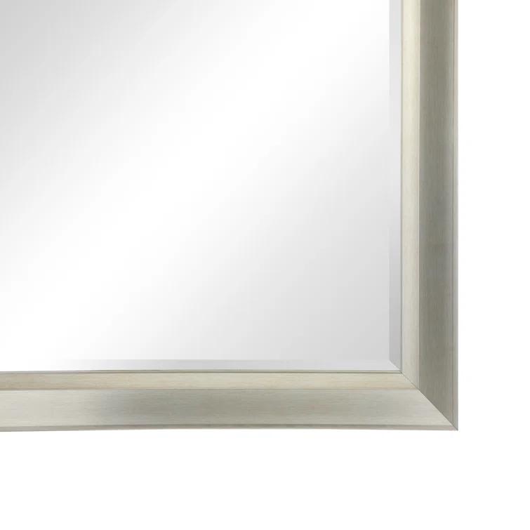 Red Barrel Studio® Chappell Beveled Full Length Huge Floor Mirror XL Mirror Large Standing Silver Floor Mirror