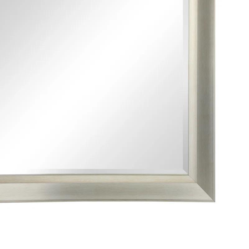 Red Barrel Studio® Chappell Beveled Full Length Huge Floor Mirror XL Mirror Large Standing Silver Floor Mirror