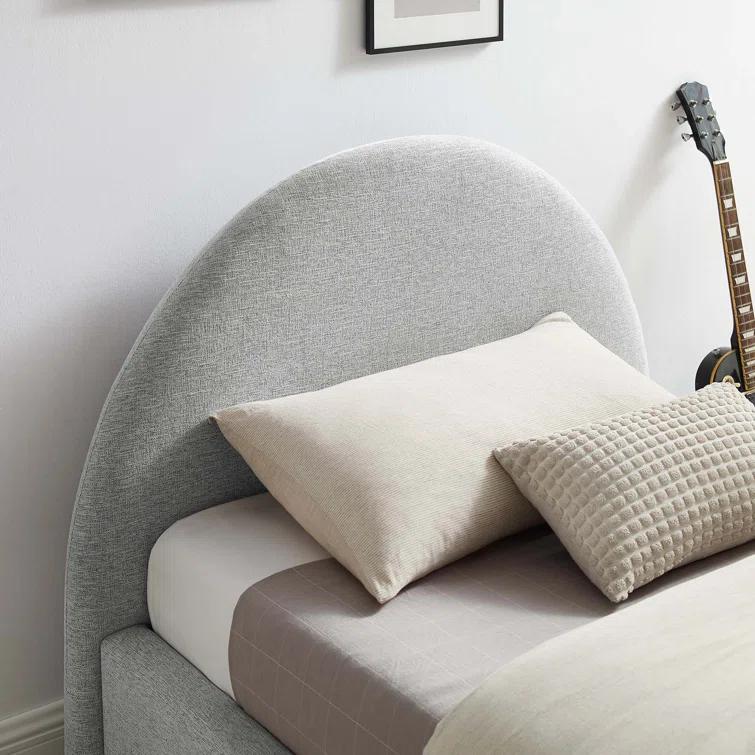 Modway Resort Performance Velvet Arched Round Platform Bed