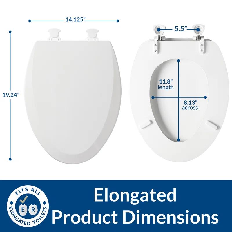 Bemis 1500EC 000 1500EC Elongated Toilet Seat