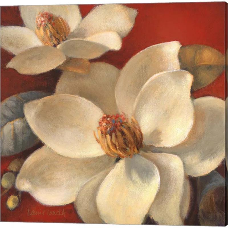 Red Barrel Studio® " Magnolia Passion I & II " by Lanie Loreth 2 - Pieces (Set of 2)