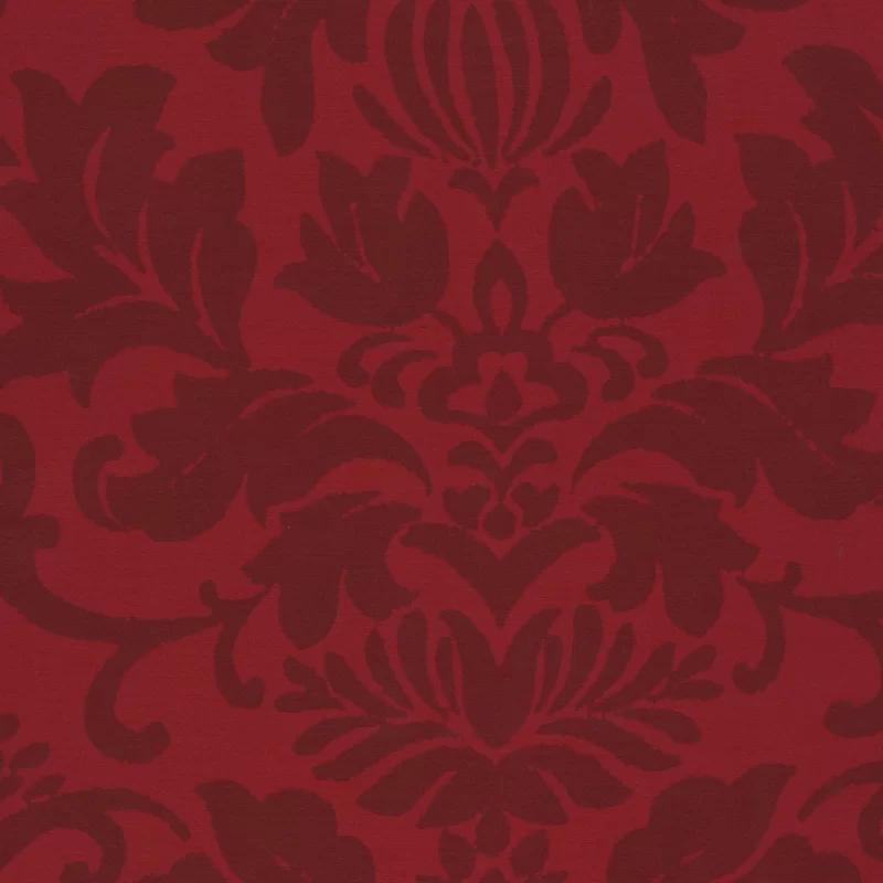 Rouge Damask Waterfall Tassel Sill Length Valance