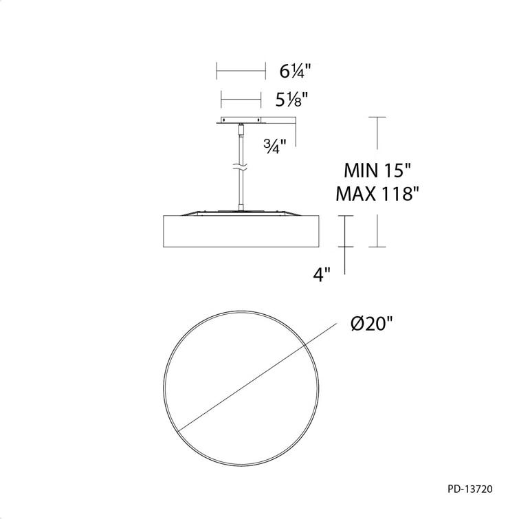 Lighting Lumens 5 - Light Drum Chandelier
