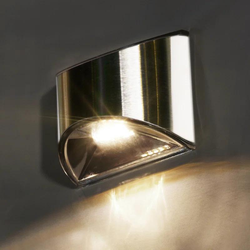 Classy Caps Stainless Steel Solar Powered Integrated LED Metal Deck Light & Reviews | Wayfair