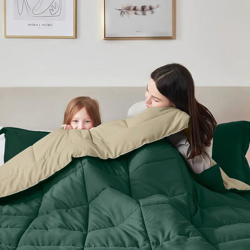 Nestl Nestl All Season Solid Lightweight Down Alternative Reversible Comforter