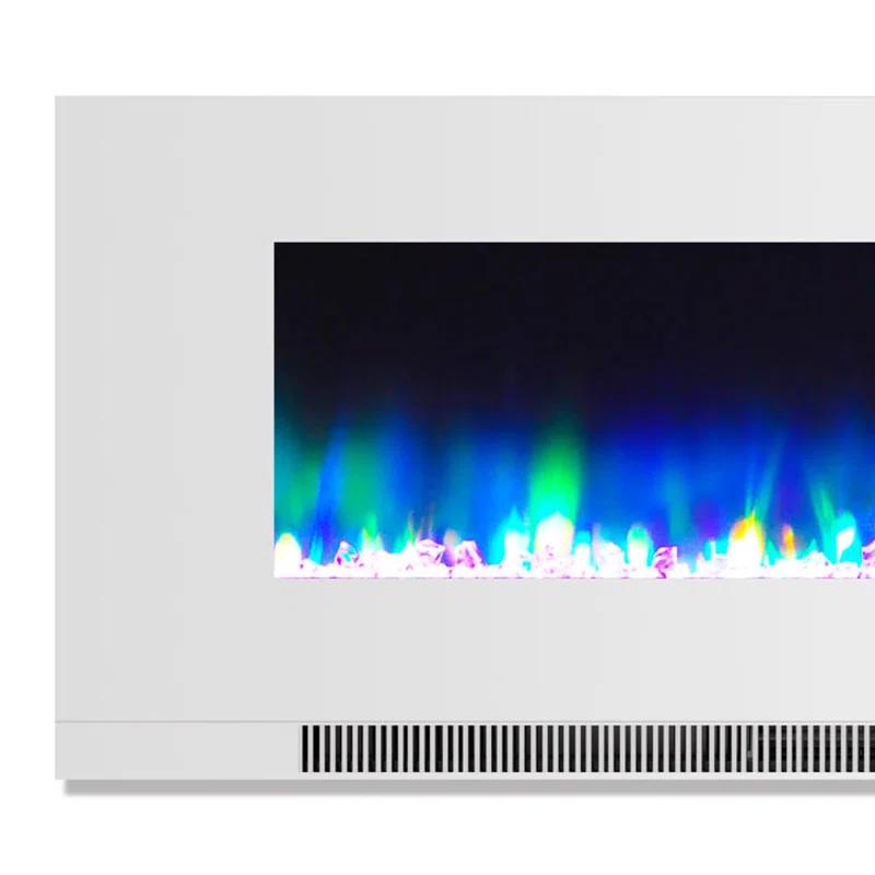 Cambridge Cambridge Wall Mount Electric Fireplace Heater with Remote Control for Indoor Use in Living Room, Bedroom, Home Office