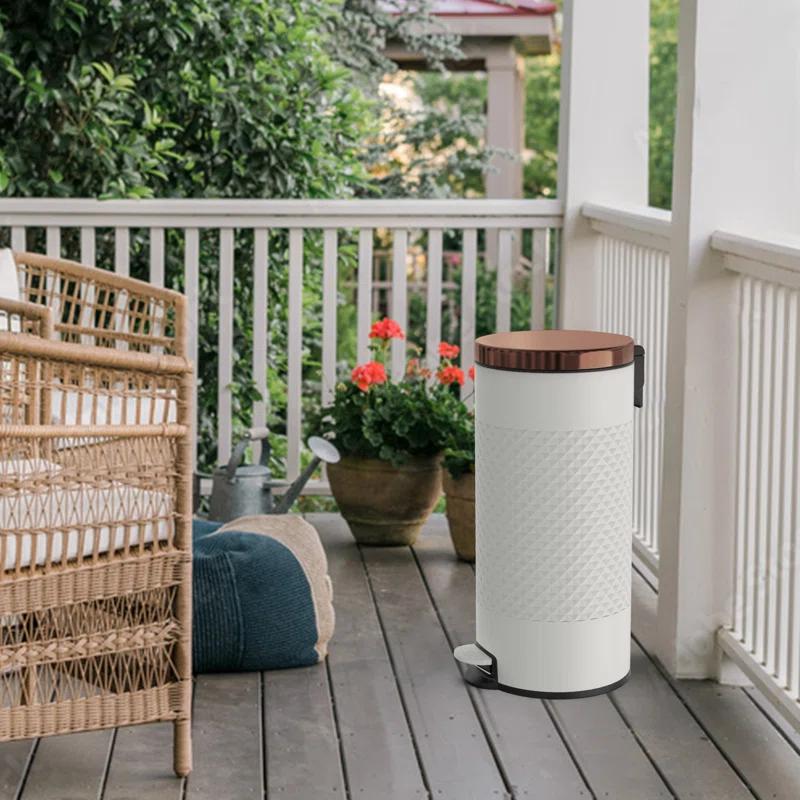 Innovaze Metal Step On Kitchen Trash Can - 8 Gallons
