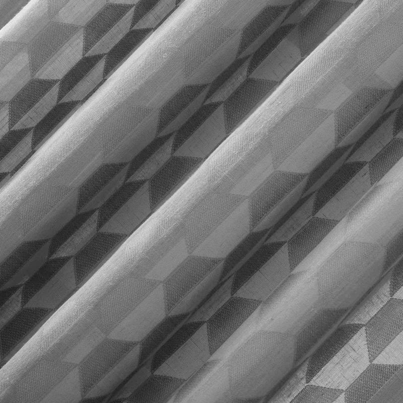 Scott Living Scott Living Verge Geometric Clipped Jacquard Semi-Sheer Rod Pocket Curtain Panel