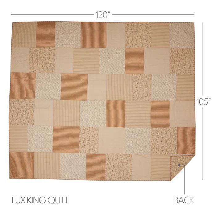 VHC Brands Farmhouse / Country Cotton Twill Patchwork Quilt