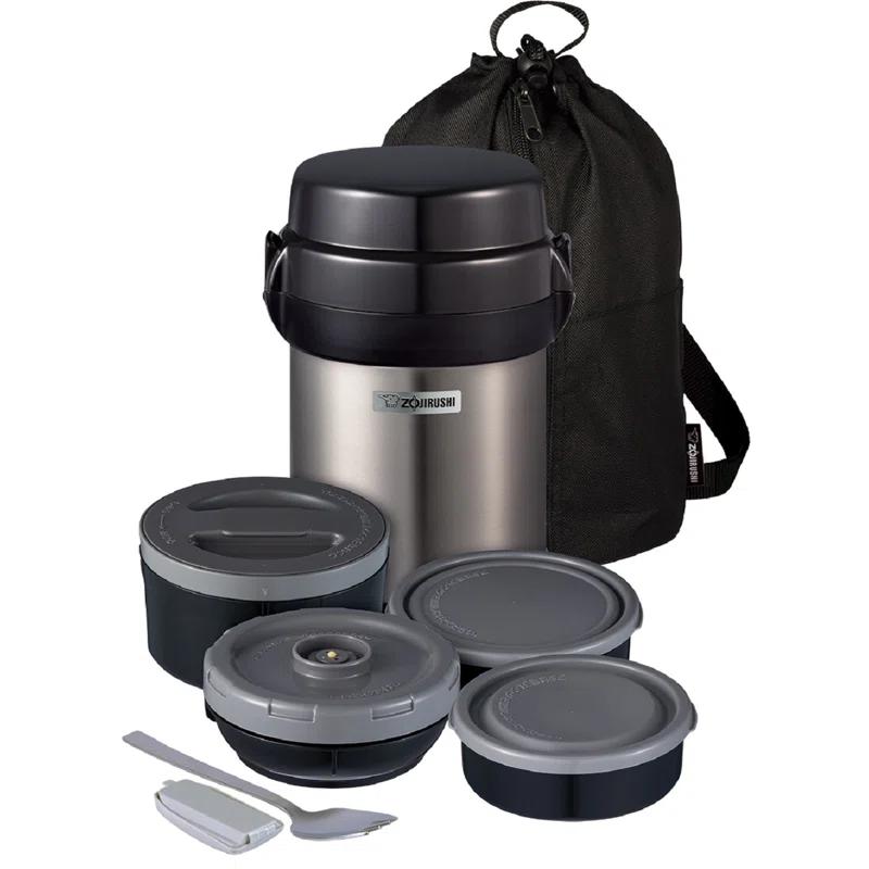 Zojirushi Mr. Bento® Stainless Steel 4 Container Food Storage Set