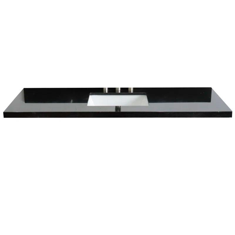Bellaterra Home 61'' Granite Single Bathroom Vanity Top with Sink