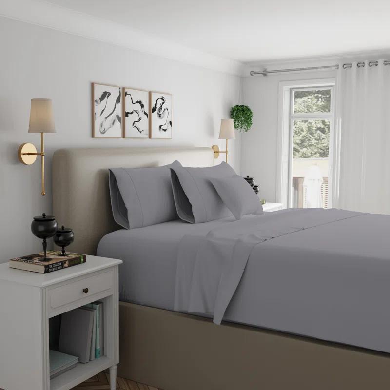 Color Sense 1200TC Premium Cotton-Blend Wrinkle-Resistant Sheet Set
