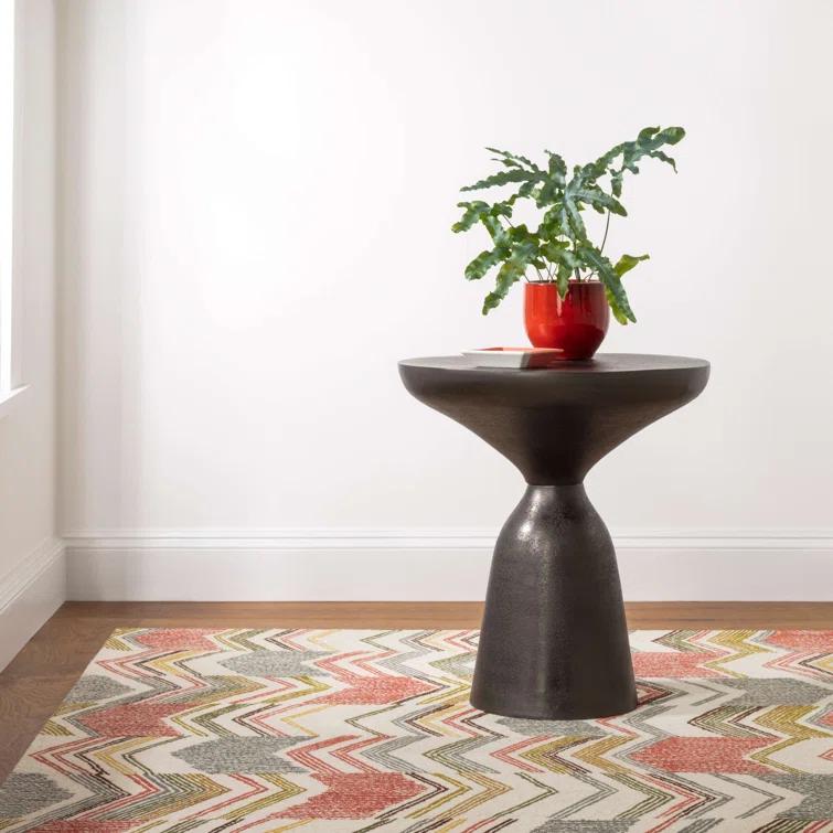 Dash and Albert Rugs Zig Zag Hand Micro Hooked Wool Rug