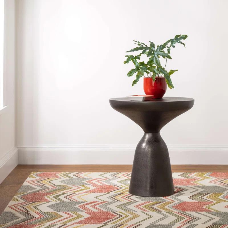 Dash and Albert Rugs Zig Zag Hand Micro Hooked Wool Rug