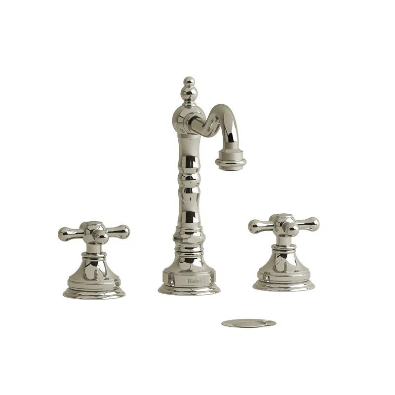 Riobel RT08+PN Retro™ Widespread Lavatory Faucet with Drain Assembly