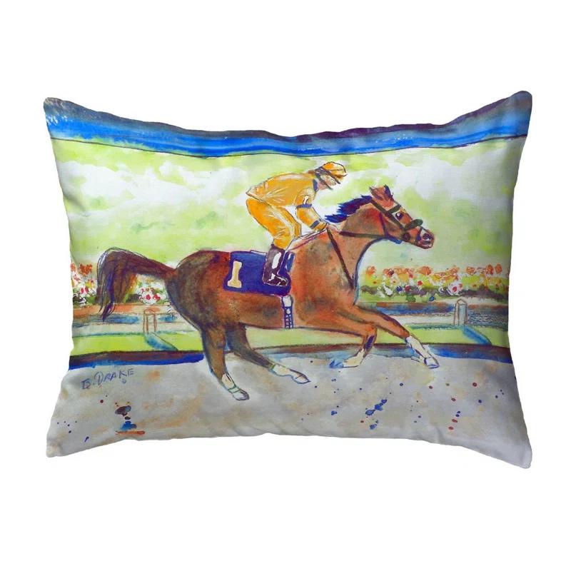 Betsy Drake Interiors Indoor/Outdoor Reversible Throw Pillow