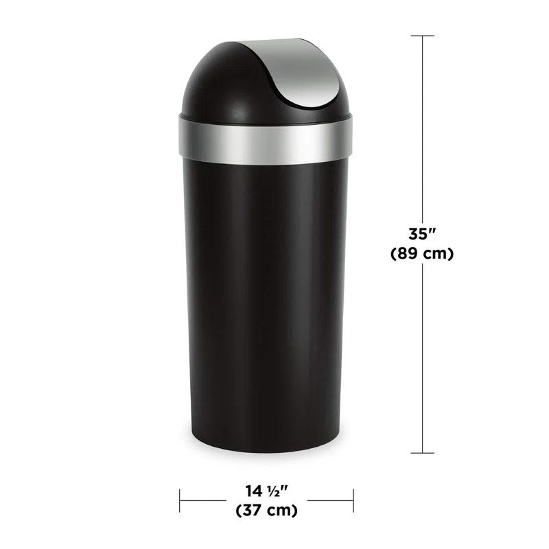 Venti Plastic Swing Top Trash Can - 16 Gallons