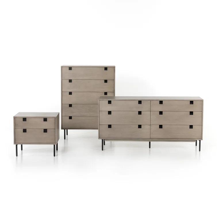 Iron & Acacia 2-Drawer Nightstand (24")