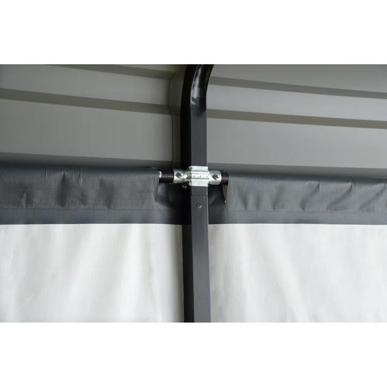Arrow Enclosure Kit for Arrow Carport 10ft x 15ft Gray