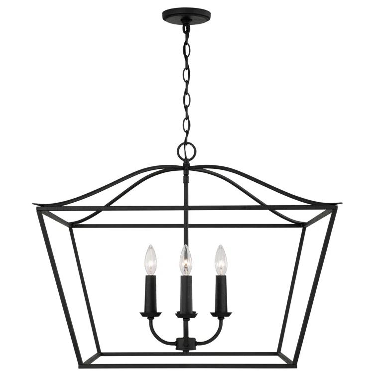 Capital Lighting Grady 4 - Light Dimmable Lantern Square / Rectangle Chandelier