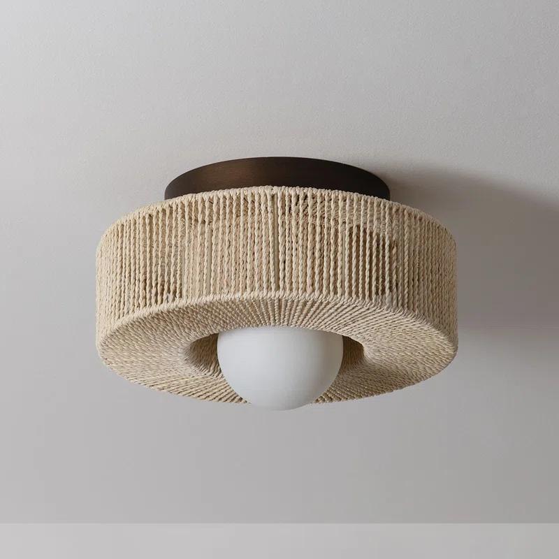 Embeth Flush Mount Light - Bronze / 14"Dia