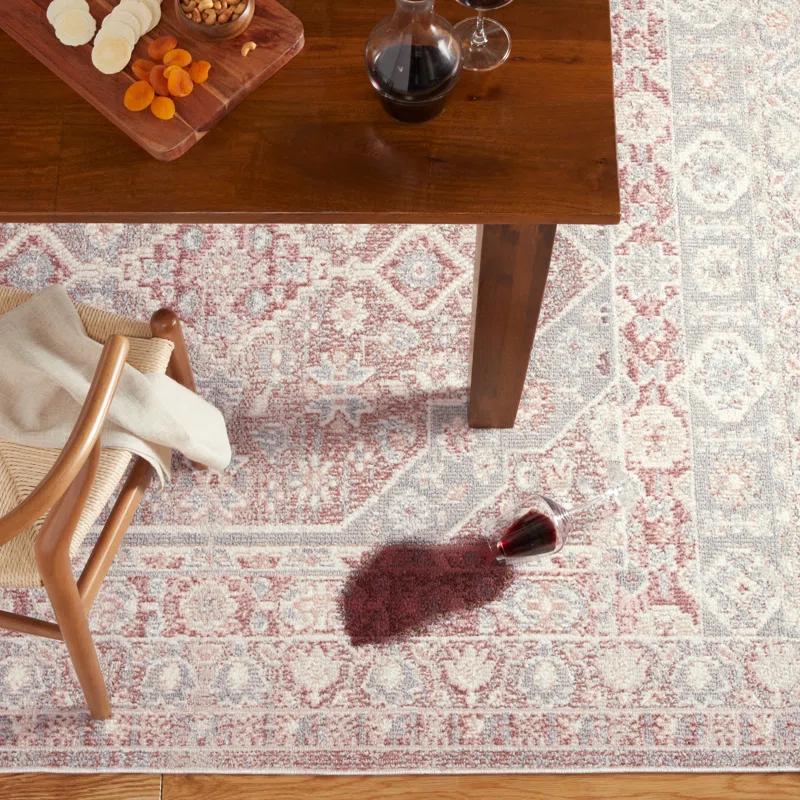 Town & Country Living Town & Country Everyday Rein Everwash Non-Slip Backing Washable Area Rug Brown/Grey