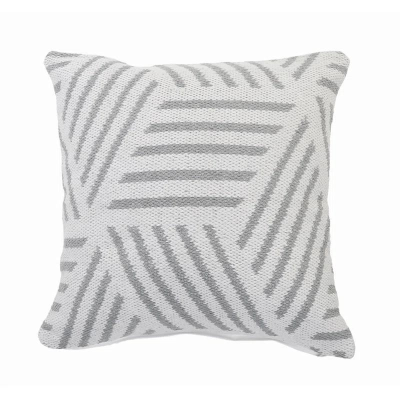 Evette Rios Throw Pillow Geometric Cotton Throw Pillow