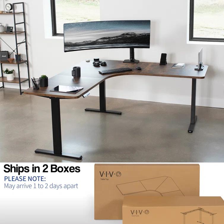 Vivo VIVO Electric 71" x 71" Curved Corner Stand Up Desk (E3CB2 Series)
