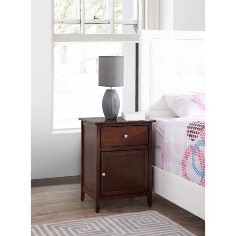 Sutherlans Cranbrook Modern Nightstand, Nightstand with 1 Drawer 1 Door & Reviews | Wayfair